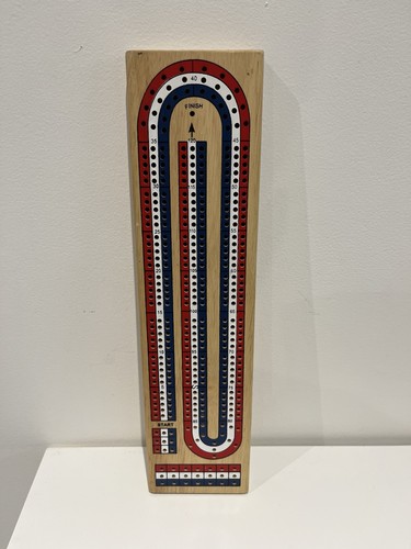 Wooden track cribbage set - 3-track,