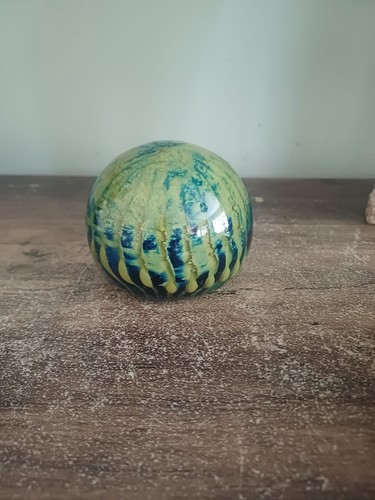 Medina glas paperweight blue - glas,