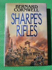 BERNARD CORNWELL first edition hardback SHARPE'S RIFLES @1988 Collins DJ 1st/1