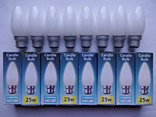 8x 25w B22 BC Bayonet Old Fashioned Type Candle Proper Bulbs Incandescent Lamps