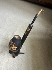 Beautiful Antique European Smoking Pipe With Stand With A Floral Design