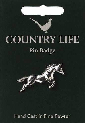 Horse silver pewter lapel - horse,