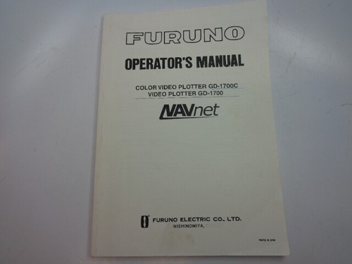 Furuno navnet 1700 - navnet, gd-1700