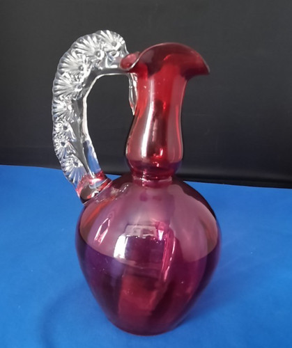 Victorian hand blown cranberry - victorian,