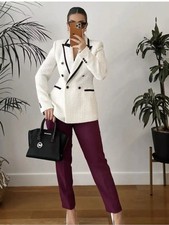 BNWT ZARA TEXTURED BLAZER WITH