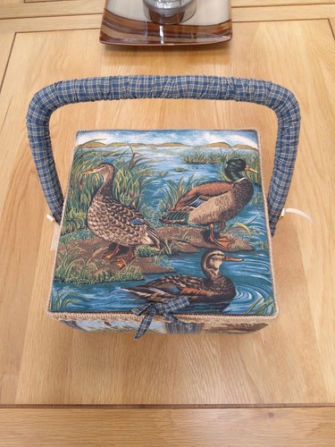 Vintage ducks tapestry fabric - vintage,