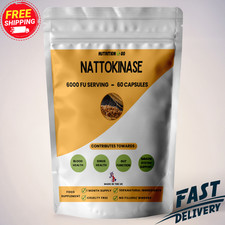 NATTOKINASE 6000FUs Capsules Support BLOOD Health CIRCULATION, BLOOD PRESSURE