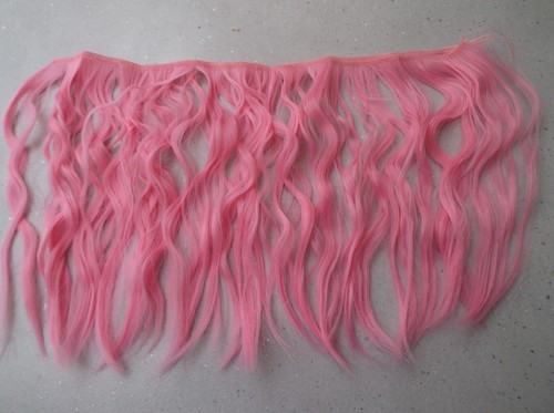 Pink hair weft for - for, doll