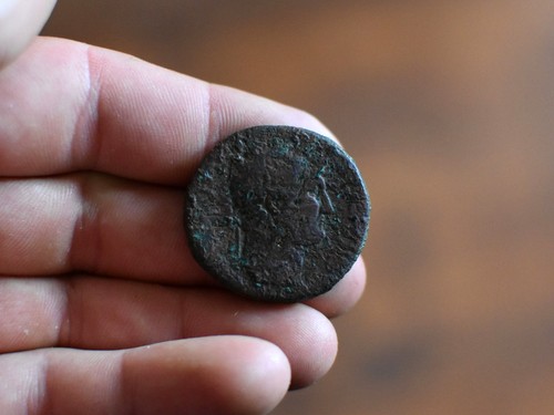 Ancient roman coin hadrian - roman,