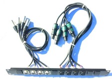 4 Channel Power Amplifier Rack Patch Panel. Latest Neutrik XX Series Connectors.