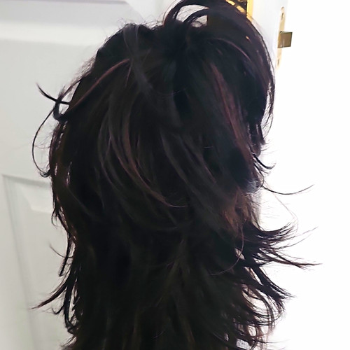 Long synthetic dark - long, wavy