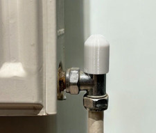 Radiator Valve replacement cap 20mm, White Replacement Cap For Radiator Valve