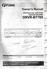 Funai DRVR-B778 Manual 
