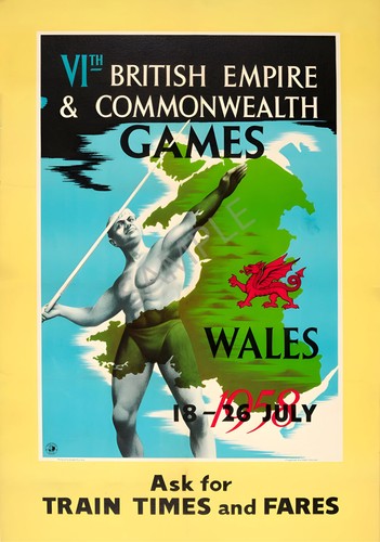 Commonwealth games poster - commonwealth, 1958