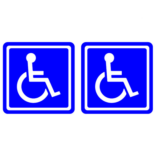 Pair disabled logo - disabled, van