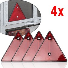 4X Red Rear Reflector Triangle