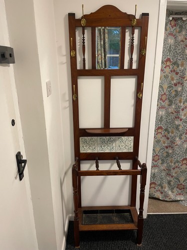 Edwardian solid oak - edwardian, hall