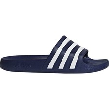 adidas Adilette Aqua Sliders Blue Mens Slip On Pool Gym Shower Sports Slides