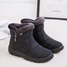 Womens Ladies Fur Lined Snow