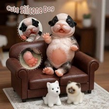 17cm Mini Silicone Dog Doll