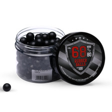 100 hard rubber rubberballs