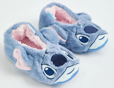 Disney Lilo & Stitch Slippers Faux Fur Footlets 3D Ears