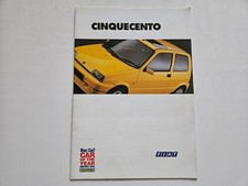 FIAT CINQUECENTO INC SPORTING SALES BROCHURE 1995