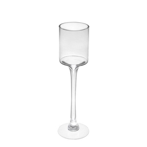Clear tall stem - stem, candle