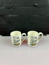 2 Portmeirion Birds Of Britain Tea Coffee Mugs 10.5 cm High Set Pintail