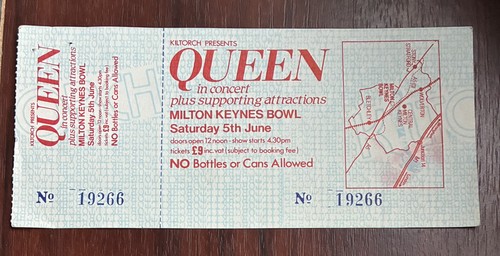 Queen 1982 unused - queen-, 5/6/1982-