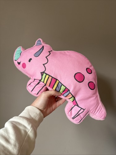 Pink dinosaur cushion kids - pink,