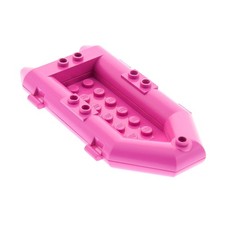 1X Lego Boat 11X6X1 Dark Pink