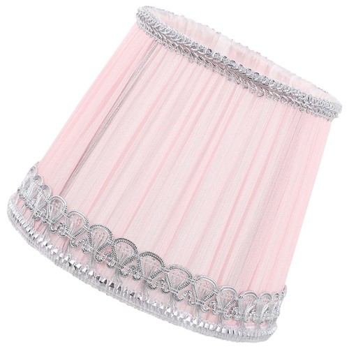 Pink chiffon lampshade - pink,