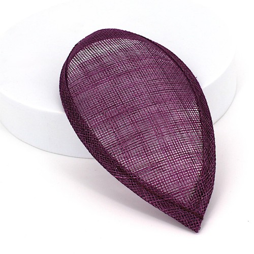 Sinamay teardrop fascinator - sinamay,