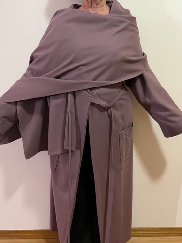 Wool cashmere lilac poncho - cashmere,