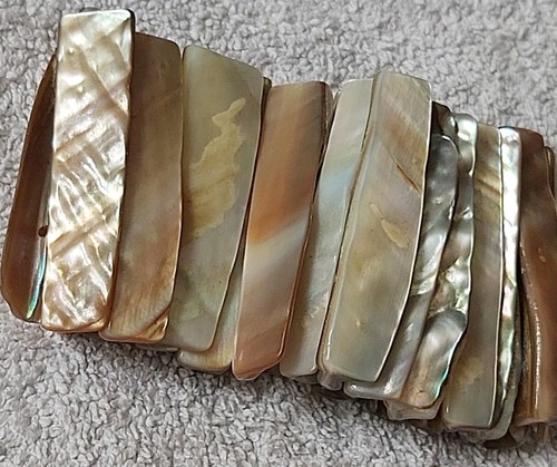 Wide abalone shell elasticated - abalone,
