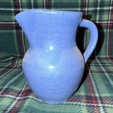 Matte Blue Ceramic Pitcher