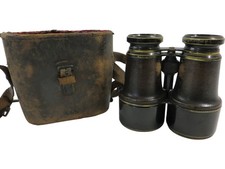 Vintage H Hughes & Son Ldn Binoculars Field Glasses circa WW1 Model 230/C/0367