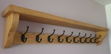 COAT RACK WITH SHELF  Rustic