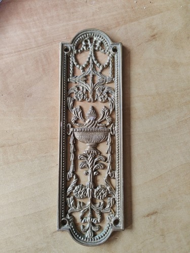 Brass door finger push plate - brass,