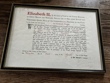 RAF Commission Certificate