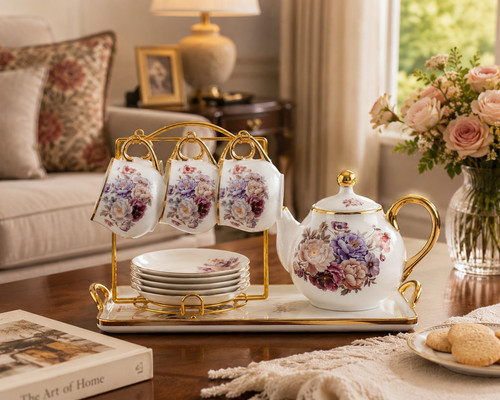 15pc floral pattern porcelain - pattern,