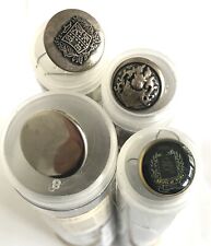 TUBES OF METAL BUTTONS X 4-
