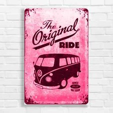 Vintage VW Camper Van Pink
