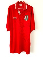 Wales Home Shirt 1992. XL