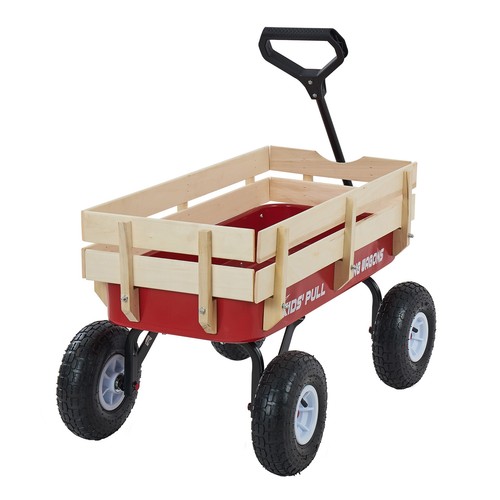 Uimoso pull wagon with - uimoso, wooden