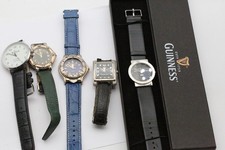 # Job Lot of Gent's Quartz Wristwatches - Inc. Boxed Guinness Wristwatch