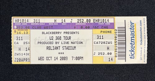360 tour original concert - u2,