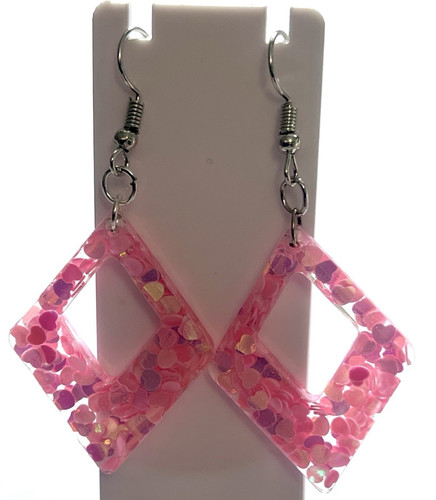 Pink silver resin - pink,