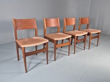 4 Vintage Teak Dining Chairs